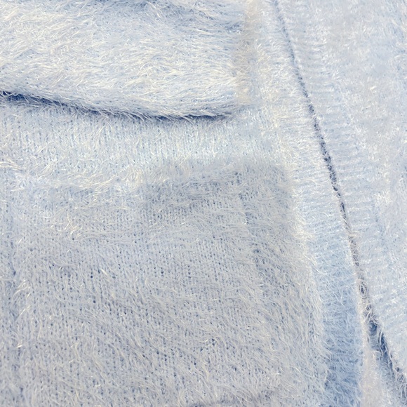 Soft fuzzy open front cardigan sweater by Design History Girls. - Picture 9 of 10